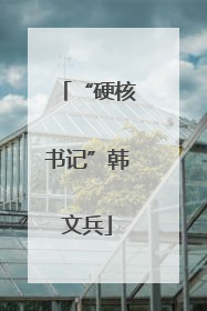 “硬核书记”韩文兵