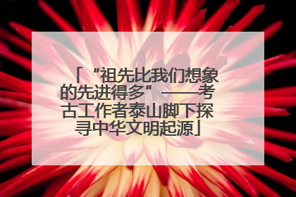 “祖先比我们想象的先进得多”——考古工作者泰山脚下探寻中华文明起源