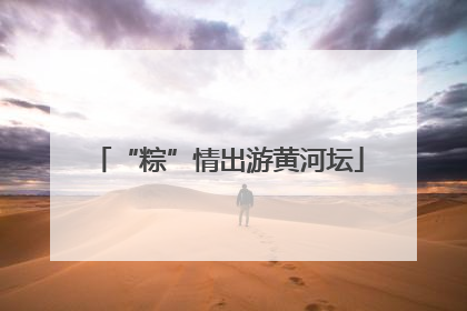 “粽”情出游黄河坛