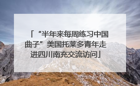 “半年来每周练习中国曲子”美国托莱多青年走进四川南充交流访问