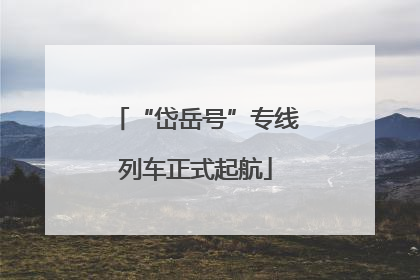 “岱岳号”专线列车正式起航