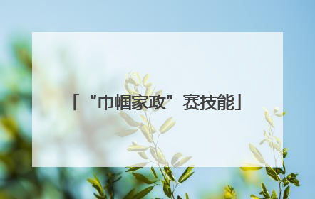 “巾帼家政”赛技能