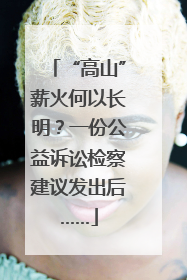 “高山”薪火何以长明？一份公益诉讼检察建议发出后……