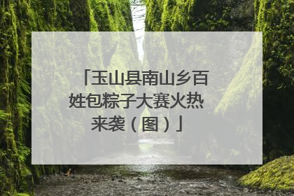 玉山县南山乡百姓包粽子大赛火热来袭（图）