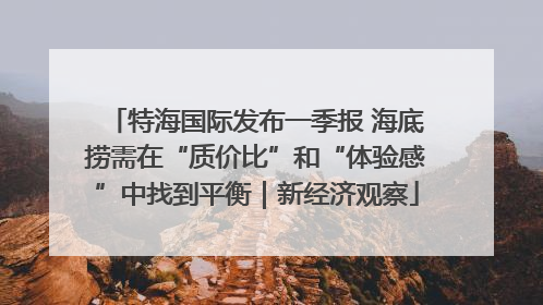 特海国际发布一季报 海底捞需在“质价比”和“体验感”中找到平衡｜新经济观察