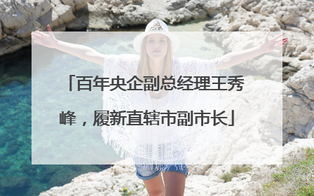 百年央企副总经理王秀峰，履新直辖市副市长