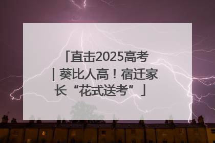 直击2025高考｜葵比人高！宿迁家长“花式送考”