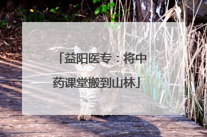 益阳医专：将中药课堂搬到山林