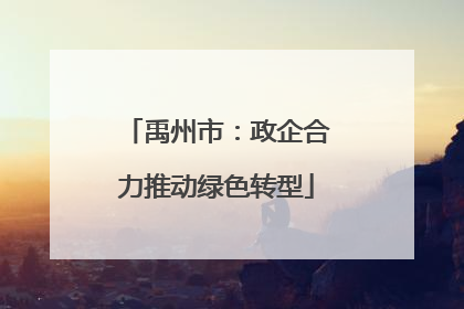 禹州市：政企合力推动绿色转型