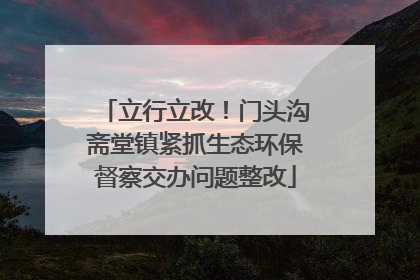 立行立改！门头沟斋堂镇紧抓生态环保督察交办问题整改