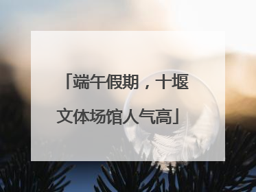 端午假期，十堰文体场馆人气高
