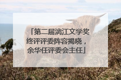 第二届漓江文学奖终评评委阵容揭晓，余华任评委会主任