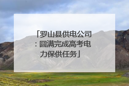 罗山县供电公司：圆满完成高考电力保供任务