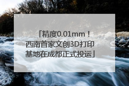精度0.01mm！西南首家文创3D打印基地在成都正式投运