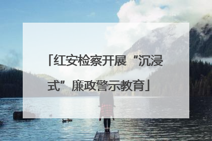 红安检察开展“沉浸式”廉政警示教育