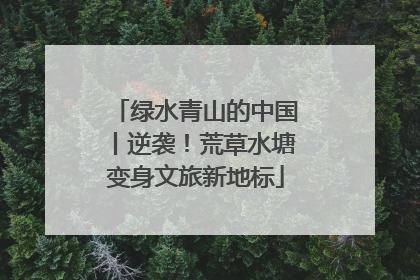 绿水青山的中国丨逆袭！荒草水塘变身文旅新地标