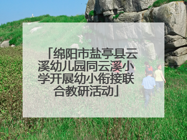 绵阳市盐亭县云溪幼儿园同云溪小学开展幼小衔接联合教研活动