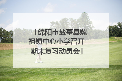 绵阳市盐亭县嫘祖镇中心小学召开期末复习动员会