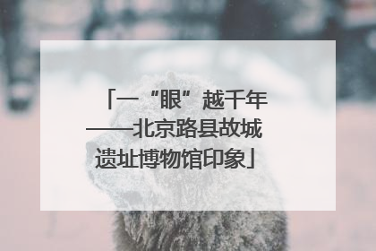 一“眼”越千年——北京路县故城遗址博物馆印象