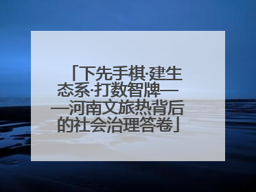 下先手棋·建生态系·打数智牌——河南文旅热背后的社会治理答卷