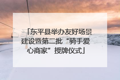 东平县举办友好场景建设暨第二批“骑手爱心商家”授牌仪式
