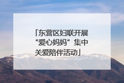 东营区妇联开展“爱心妈妈”集中关爱陪伴活动