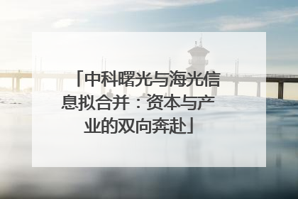 中科曙光与海光信息拟合并：资本与产业的双向奔赴
