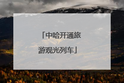 中哈开通旅游观光列车