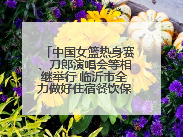 中国女篮热身赛、刀郎演唱会等相继举行 临沂市全力做好住宿餐饮保障工作