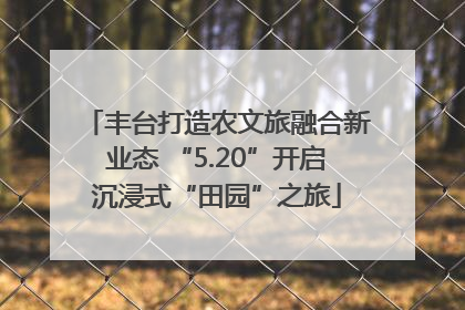 丰台打造农文旅融合新业态 “5.20”开启沉浸式“田园”之旅
