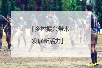 乡村振兴带来发展新活力