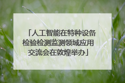 人工智能在特种设备检验检测监测领域应用交流会在敦煌举办
