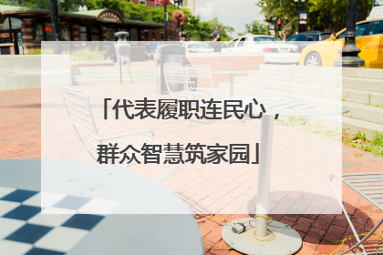 代表履职连民心，群众智慧筑家园