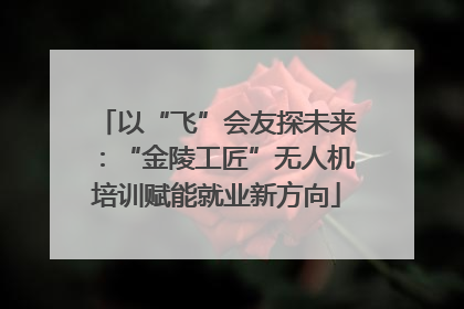 以“飞”会友探未来：“金陵工匠”无人机培训赋能就业新方向