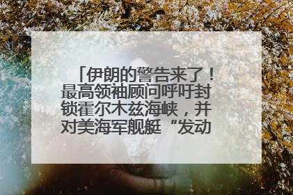 伊朗的警告来了！最高领袖顾问呼吁封锁霍尔木兹海峡，并对美海军舰艇“发动导弹袭击”