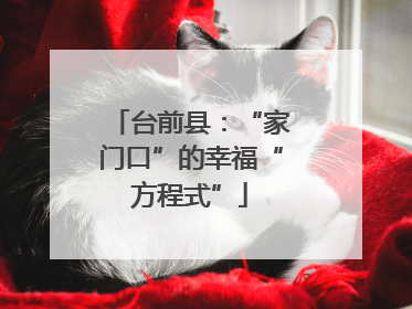 台前县：“家门口”的幸福“方程式”