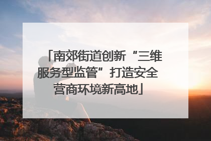 南郊街道创新“三维服务型监管”打造安全营商环境新高地