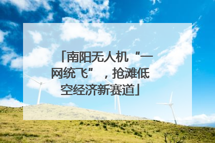 南阳无人机“一网统飞”，抢滩低空经济新赛道