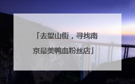 去望山街，寻找南京最美鸭血粉丝店