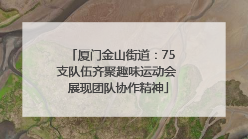 厦门金山街道：75支队伍齐聚趣味运动会 展现团队协作精神