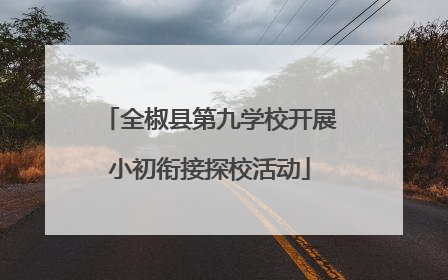 全椒县第九学校开展小初衔接探校活动
