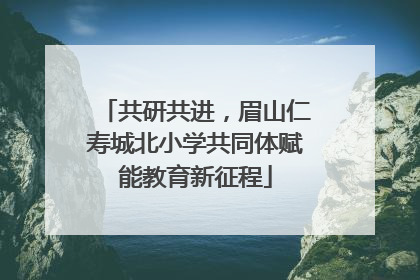 共研共进，眉山仁寿城北小学共同体赋能教育新征程