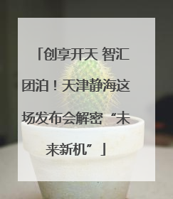 创享开天 智汇团泊！天津静海这场发布会解密“未来新机”
