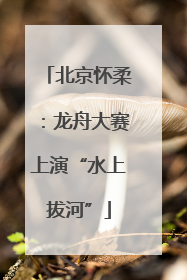 北京怀柔：龙舟大赛上演“水上拔河”