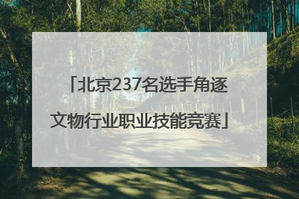 北京237名选手角逐文物行业职业技能竞赛