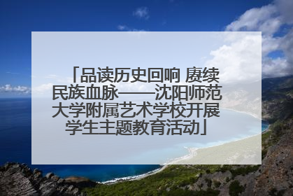 品读历史回响 赓续民族血脉——沈阳师范大学附属艺术学校开展学生主题教育活动