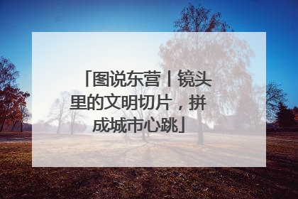 图说东营丨镜头里的文明切片，拼成城市心跳