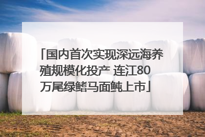 国内首次实现深远海养殖规模化投产 连江80万尾绿鳍马面鲀上市