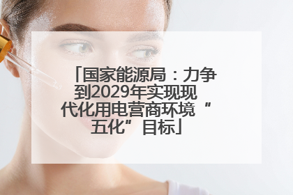 国家能源局：力争到2029年实现现代化用电营商环境“五化”目标
