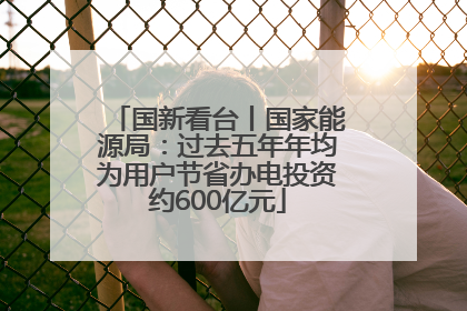 国新看台丨国家能源局：过去五年年均为用户节省办电投资约600亿元